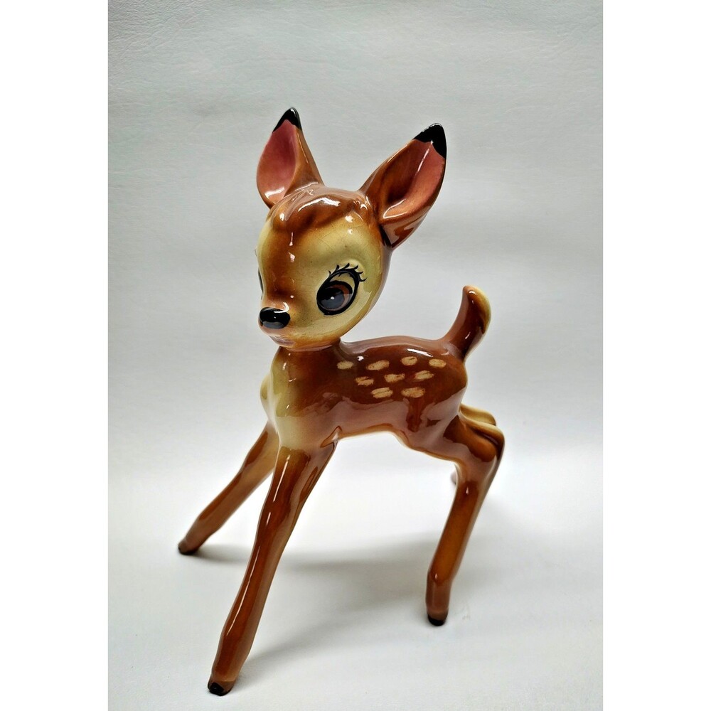 1950s Disney Evan K Shaw SURPRISED BAMBI Figurine American Pottery California
